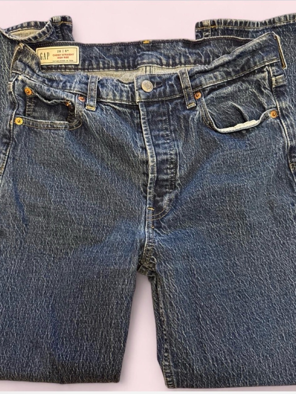 Gap Cheeky Straight High Rise Jeans